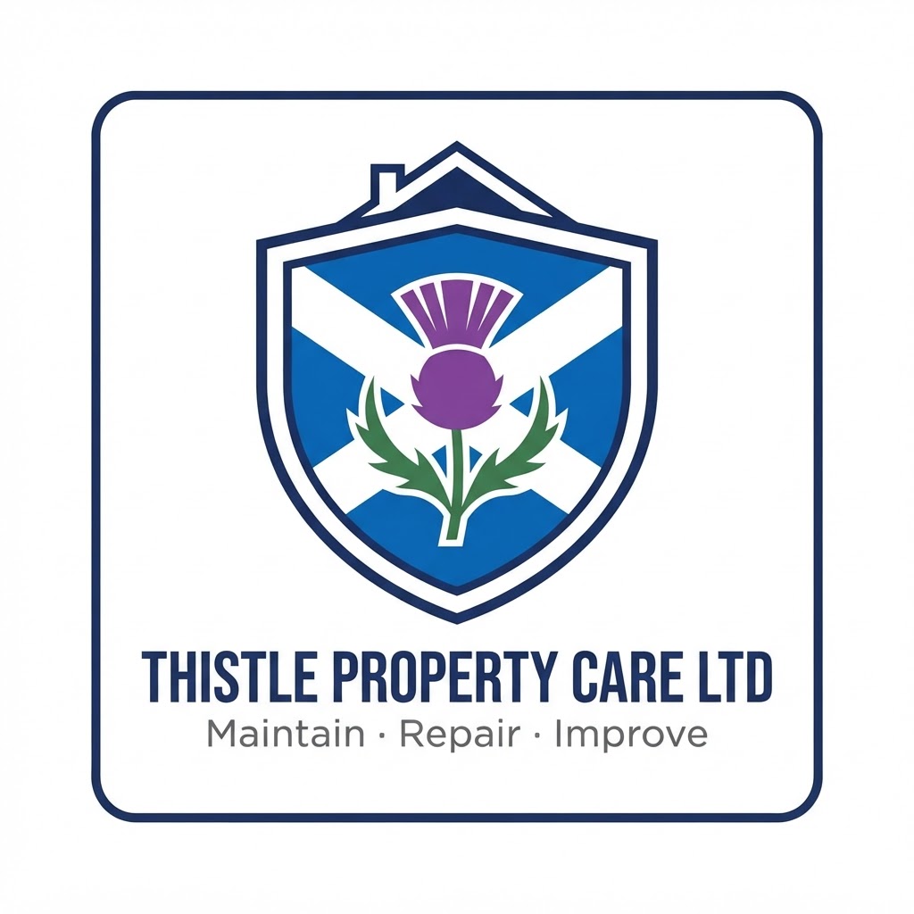 Thistle Property Care Ltd shield logo — plumbers & bathroom fitters in Glasgow