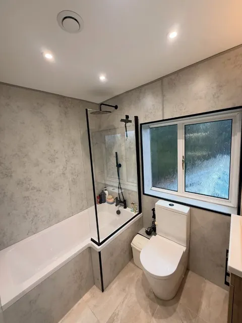 Light Grey finish — Thistle Property Care bathroom installation Glasgow